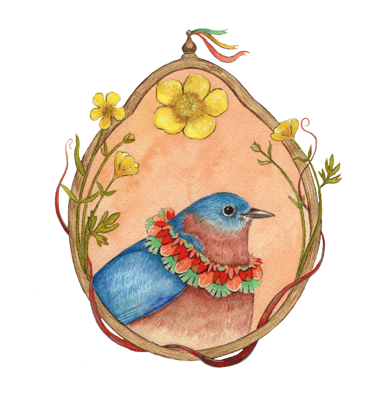 Bluebird of Buttercups Card - Heart of the Home Inc