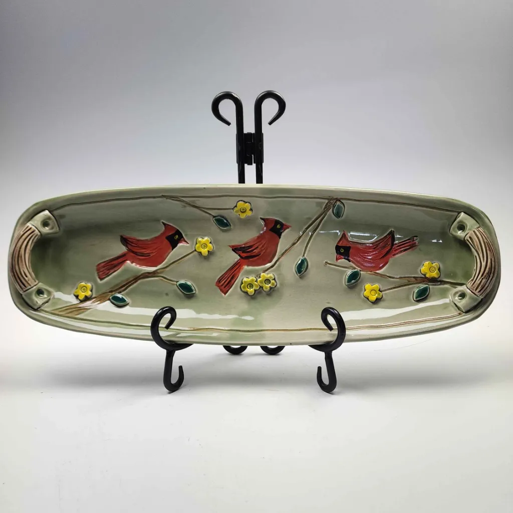 Long Cardinal Tray with Handles