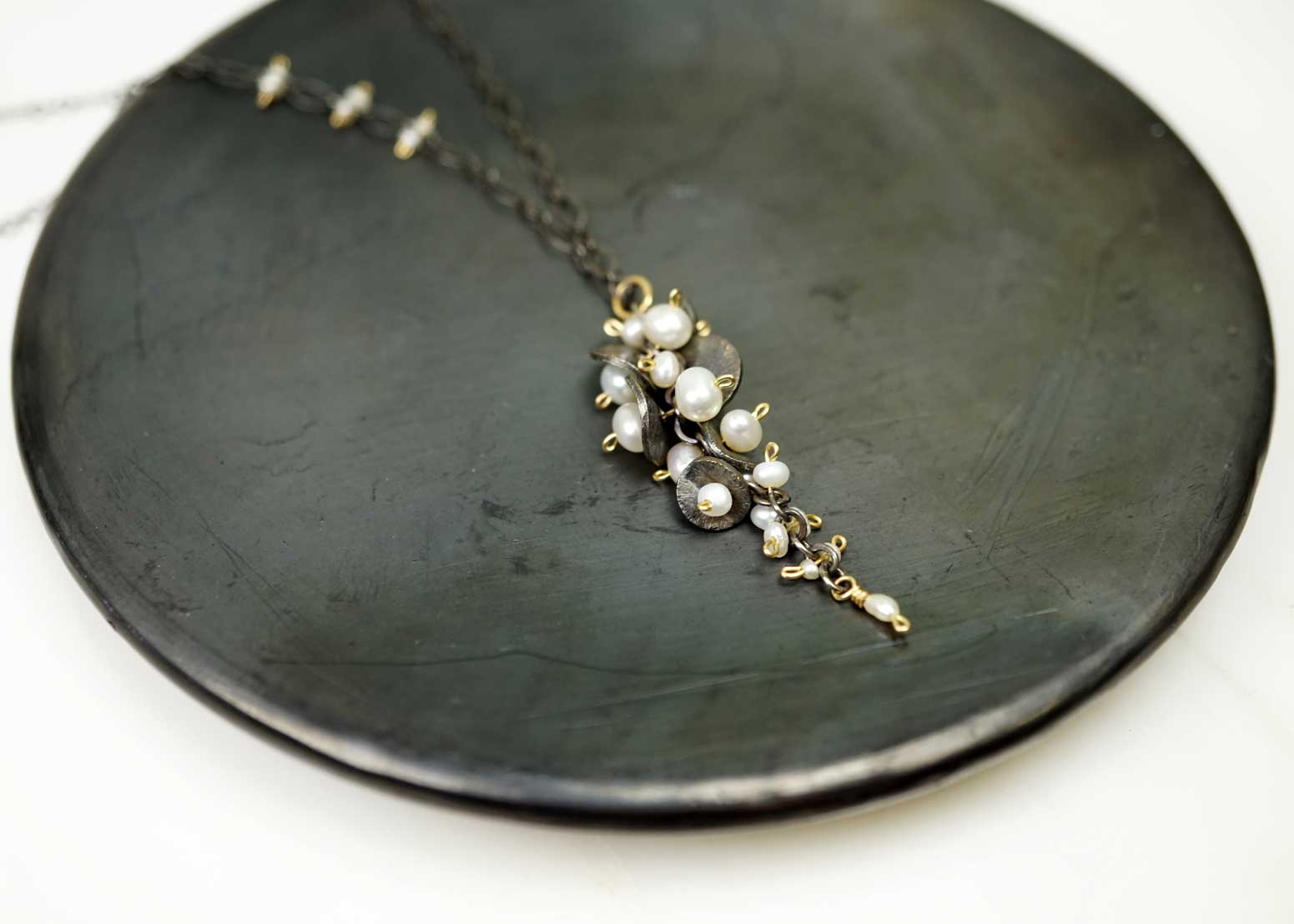 Pearl Cascade Necklace - Heart of the Home Inc