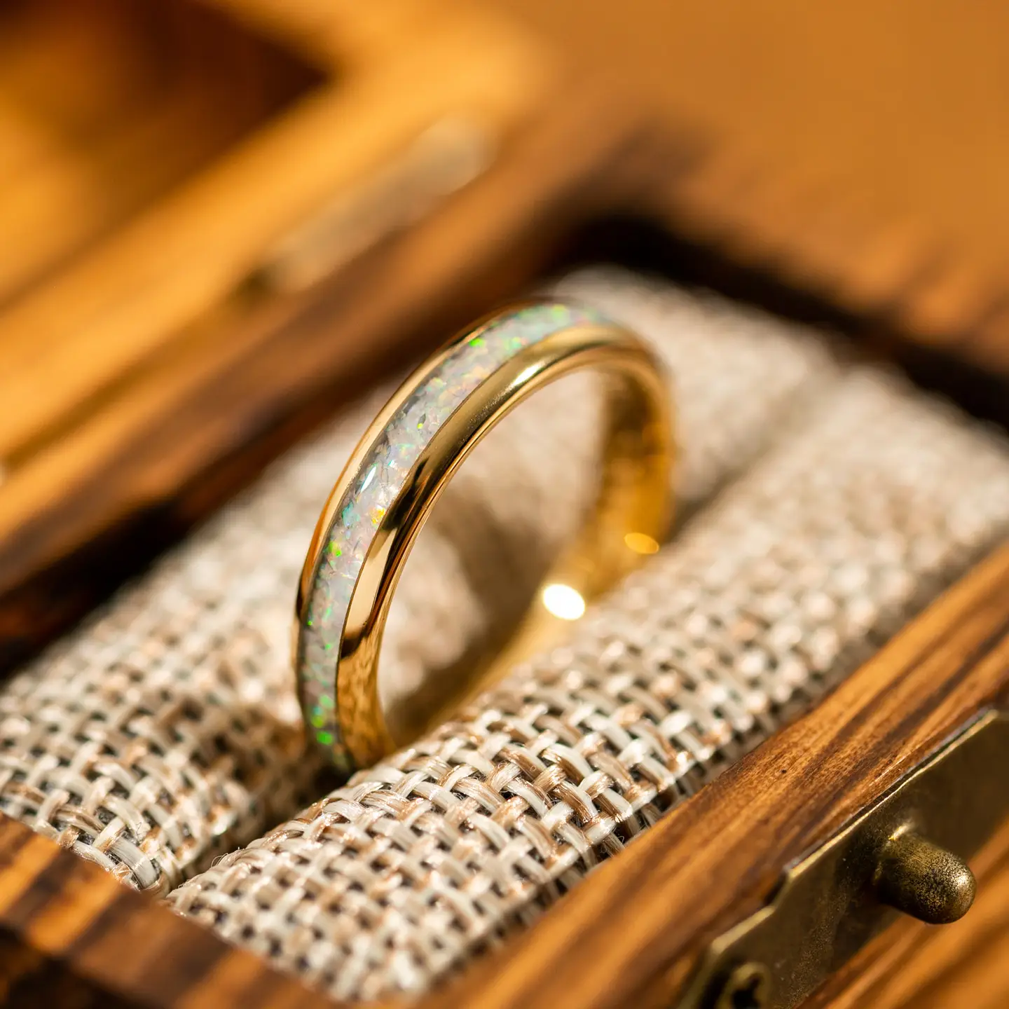 Crushed Opal Inlay Ring