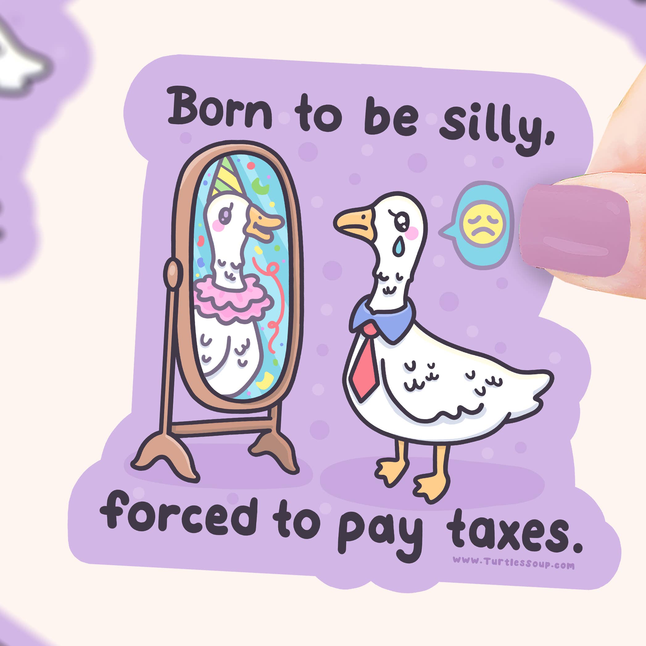 Born to be Silly Goose Sticker