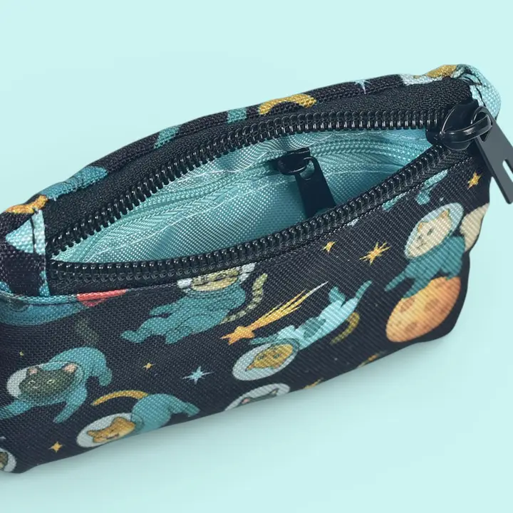 Space Kitties Clip Wallet