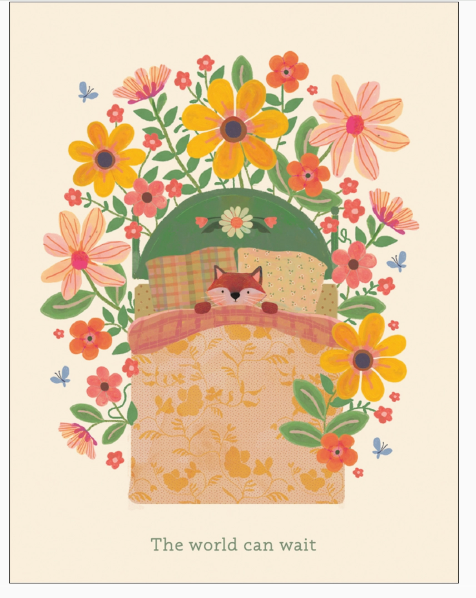 Cozy Fox Sick Day Get Well Card - Heart of the Home Inc