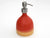 Red And Yellow Ceramic Soap Dispenser - Heart of the Home LV