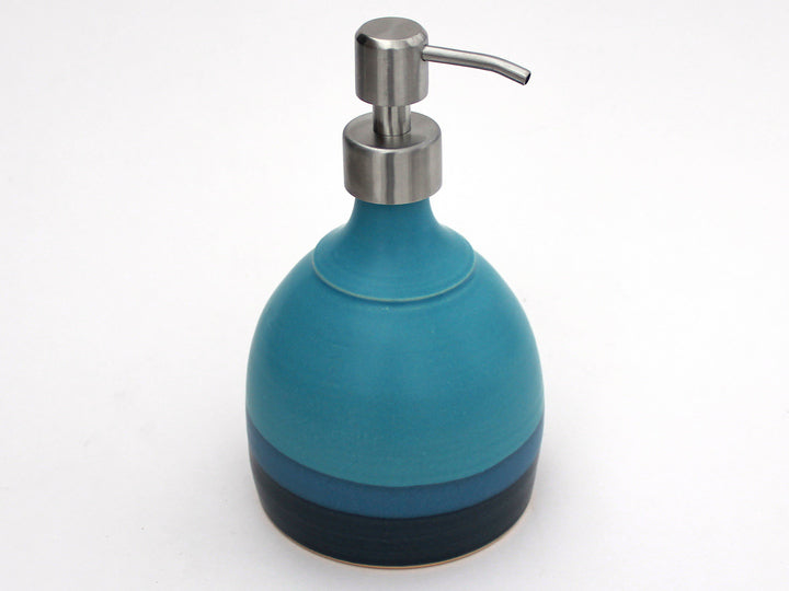 Blue Ceramic Soap Dispenser - Heart of the Home LV