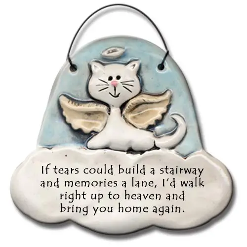 "If Tears..." Cat Memorial Ornament - Heart of the Home LV