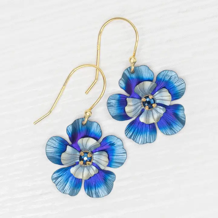 Blissful Bloom Earrings in Bonnie Blue - Heart of the Home Inc