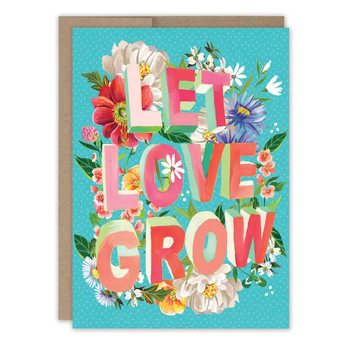 Let Love Grow Wedding Card - Heart of the Home Inc