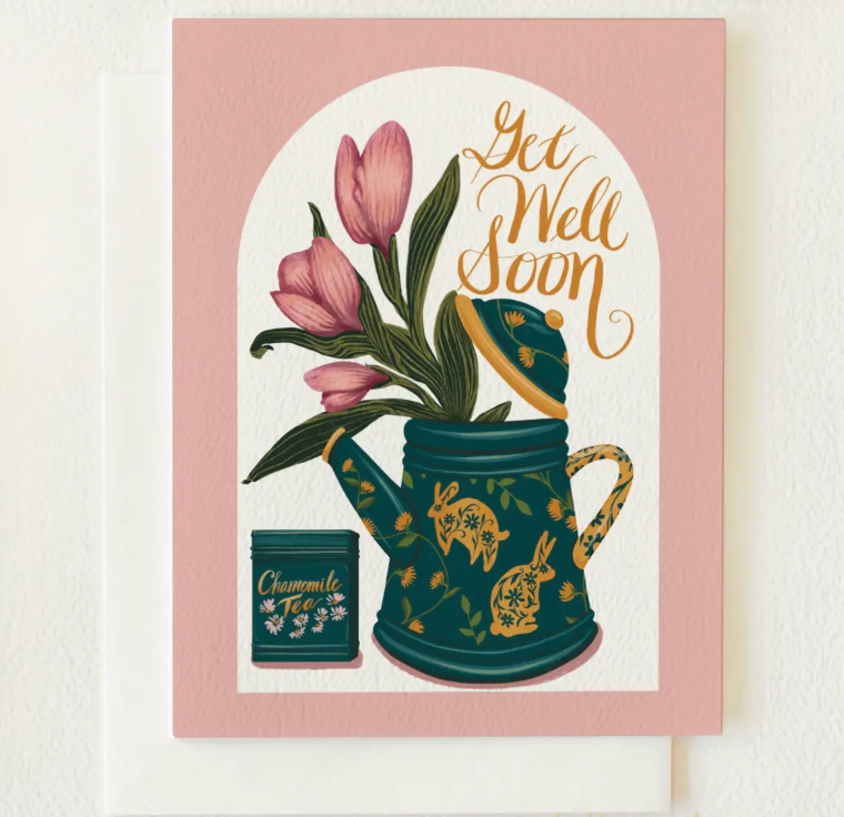 Get Well Bouquet Blank Card - Heart of the Home Inc