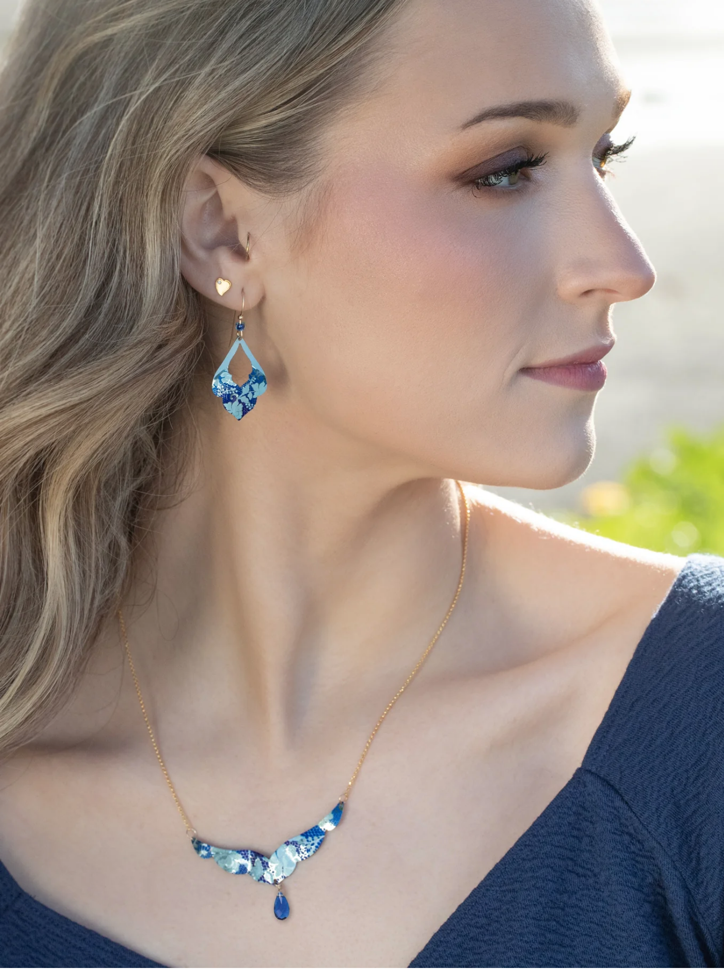 Isla Necklace in Forever Blue - Heart of the Home LV