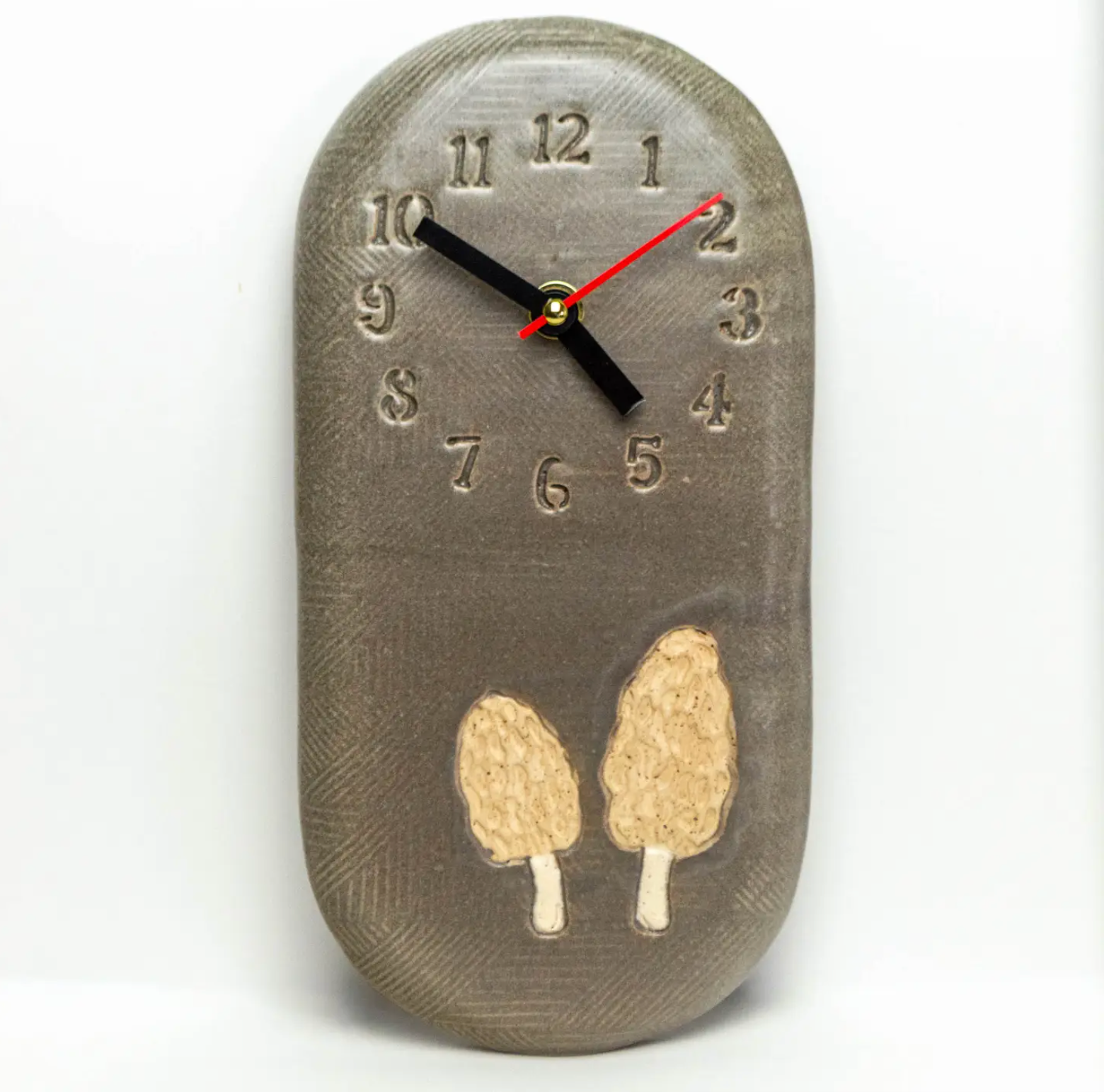 Morel Mushroom Ceramic Wall Clock - Heart of the Home Inc
