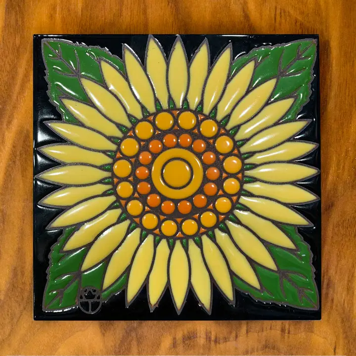 Sunflower Glazed Tile - Heart of the Home Inc