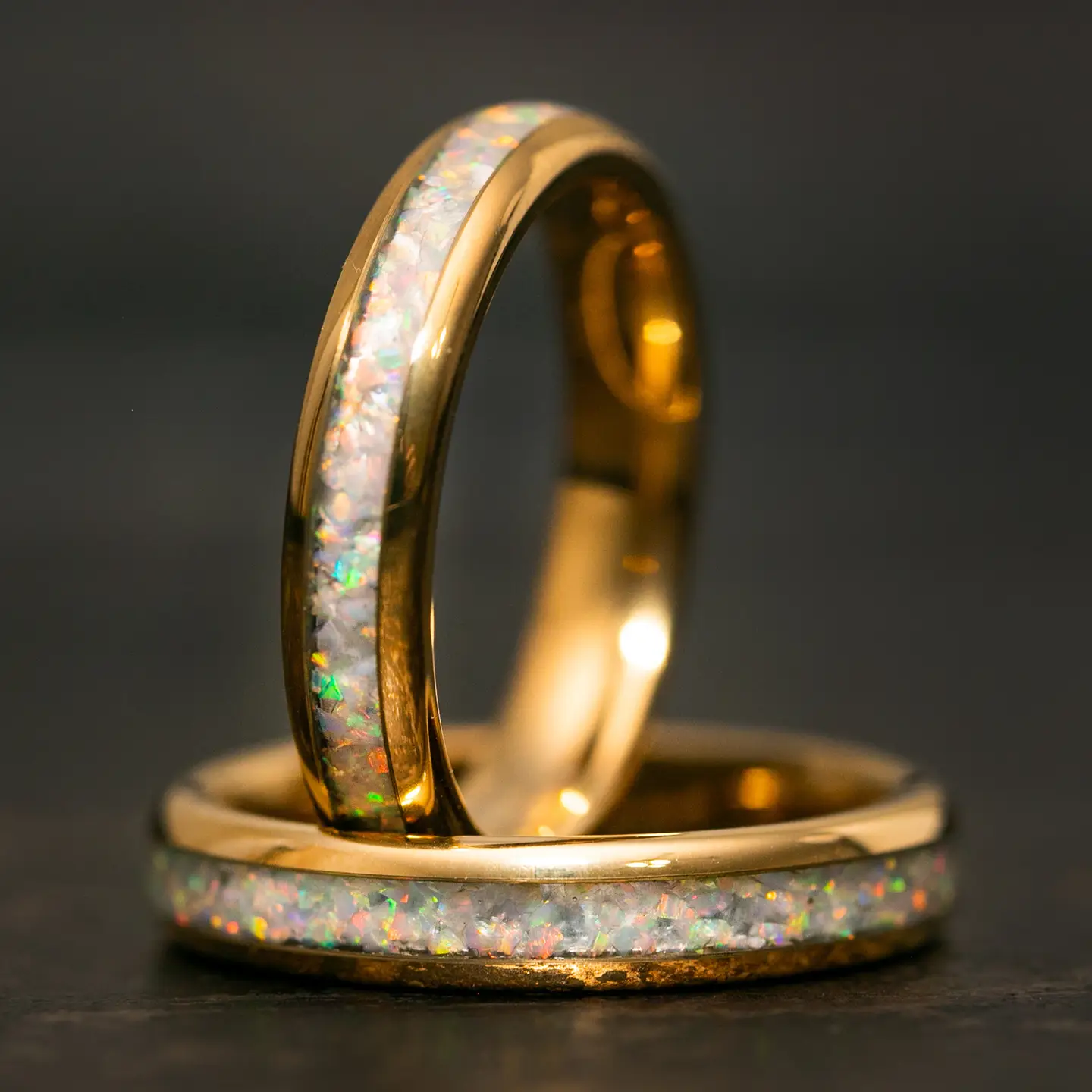 Crushed Opal Inlay Ring