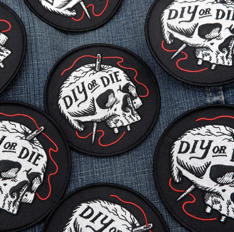 DIY or Die Embroidered Patch - Heart of the Home Inc