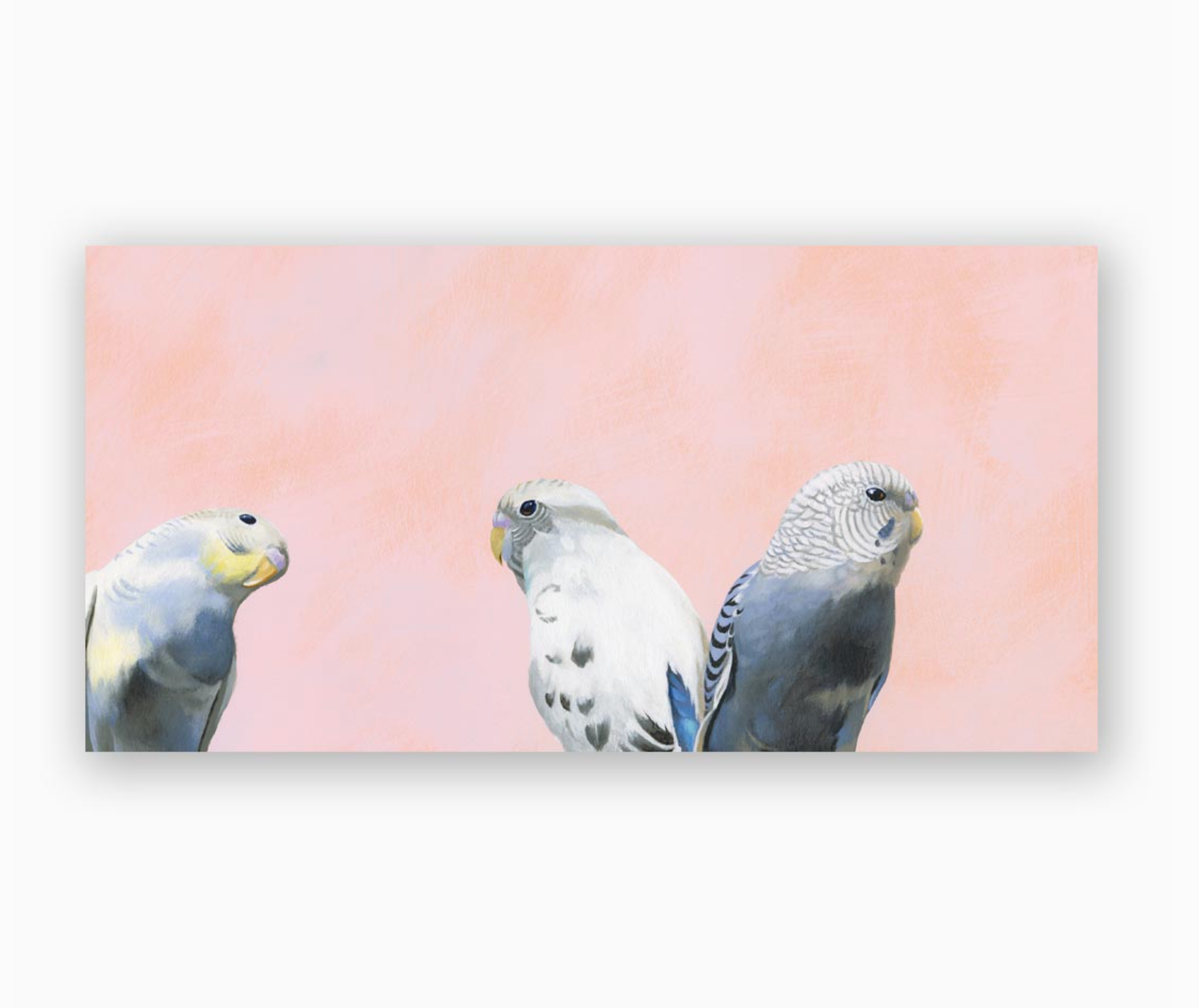 Budgie Trio Wooden Wall Art - Heart of the Home Inc