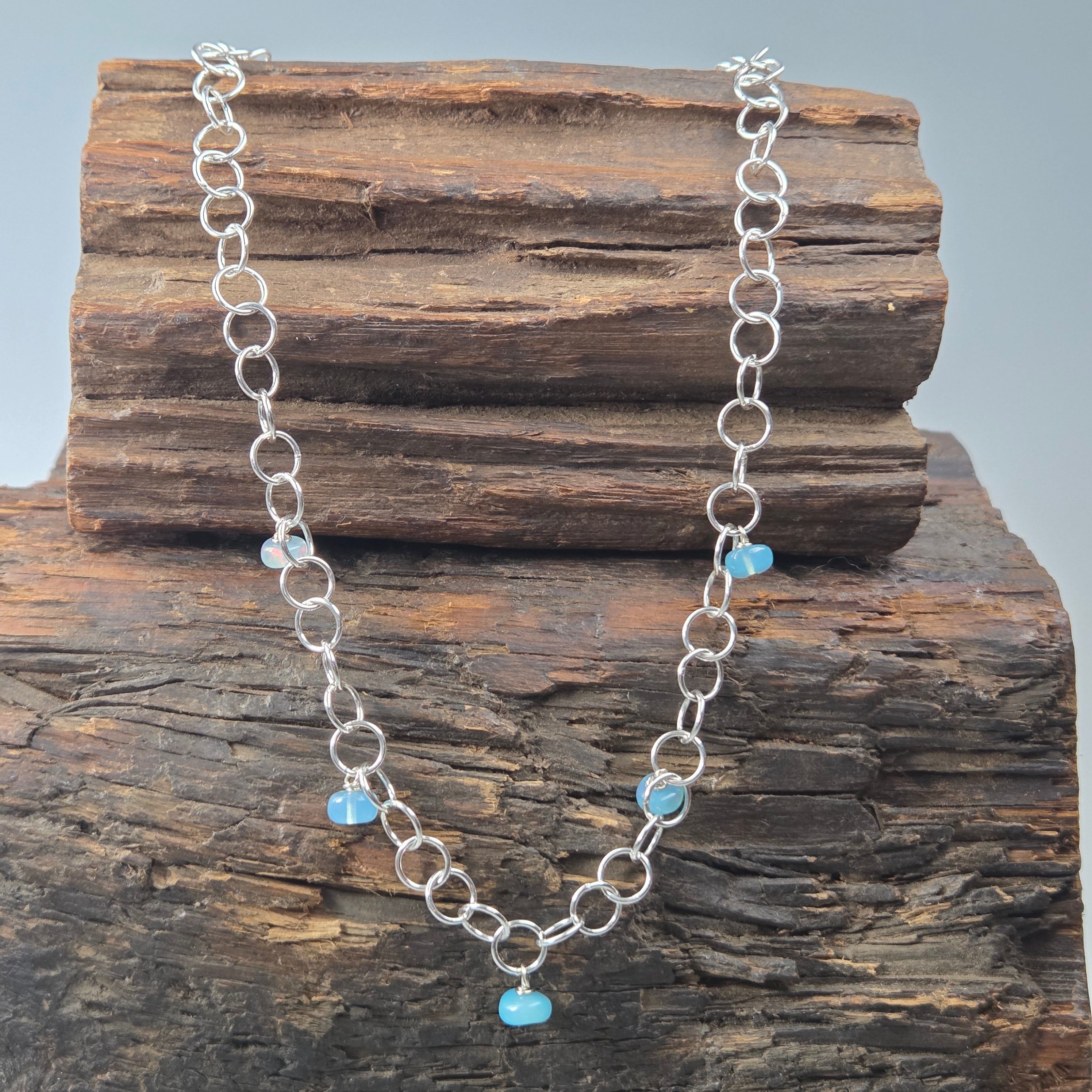 Opal Raindrop Necklace - Heart of the Home Inc
