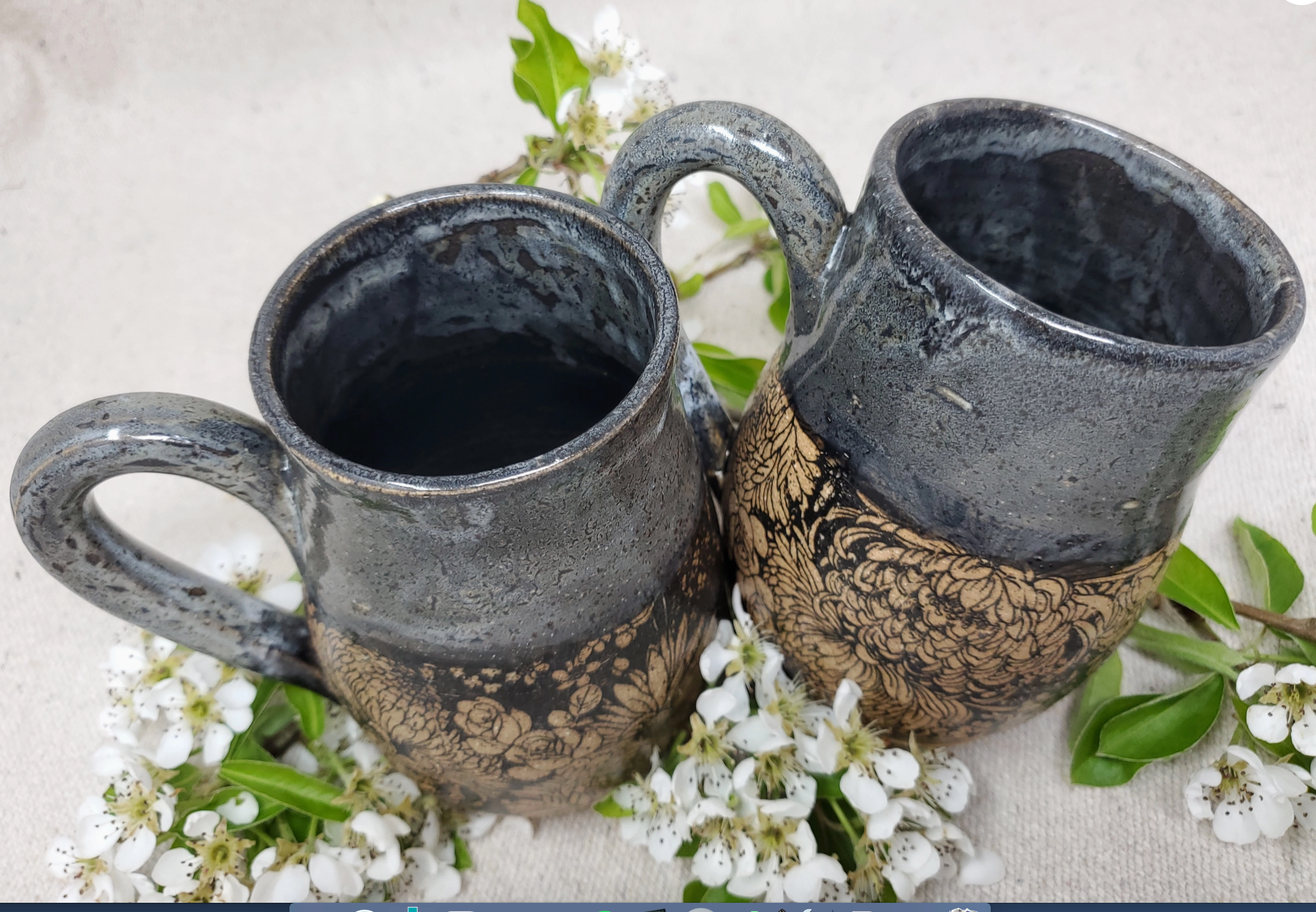 Flower Garden in Snow Storm Mug - Heart of the Home Inc
