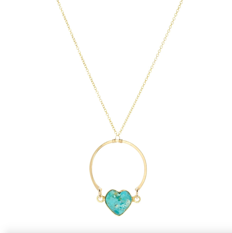 Radiant Love Necklace in Turquoise - Heart of the Home Inc