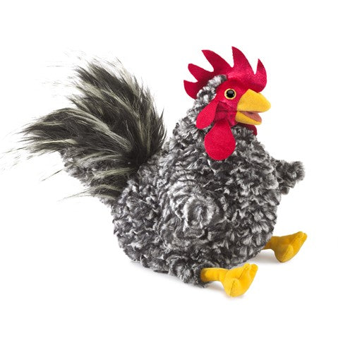 Barred Rock Rooster Puppet - Heart of the Home Inc