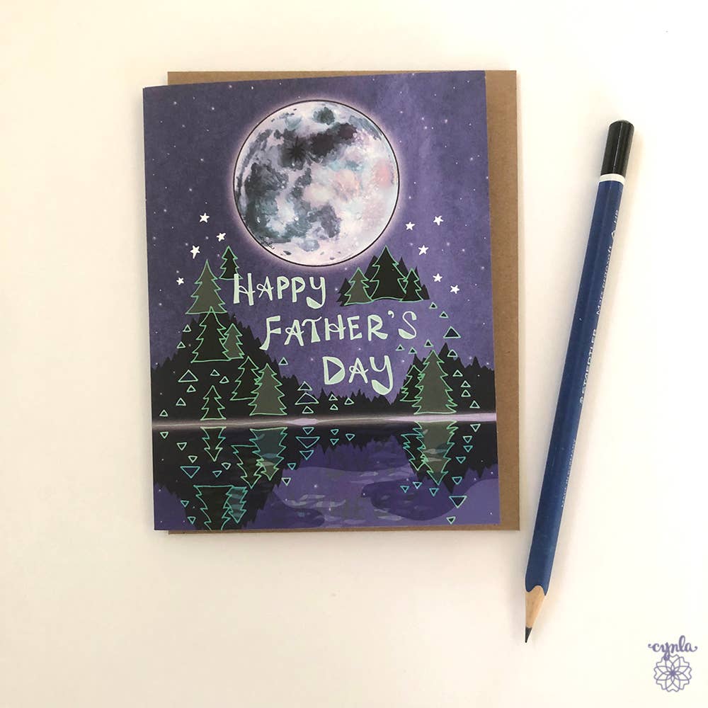 Fathers Day Moon Card - Heart of the Home LV