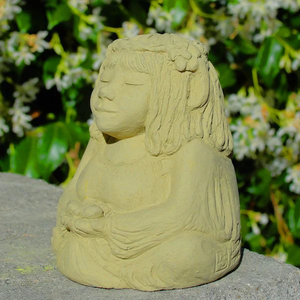 Small Meditating Fairy Stone Statue - Heart of the Home Inc
