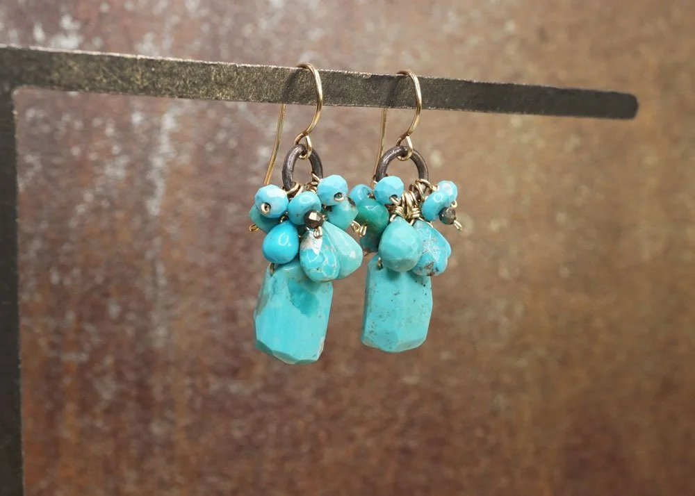 Ocean Cluster Earrings - Heart of the Home Inc