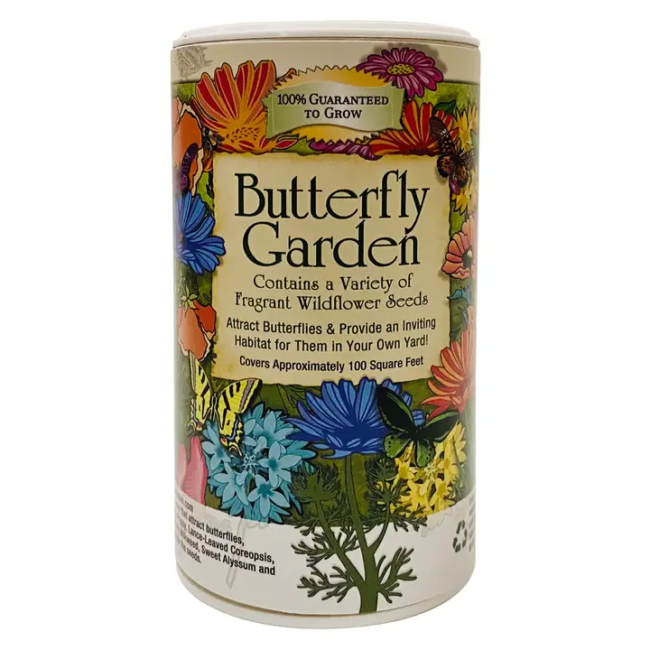 Butterfly Shaker Garden Can Seed Kit - Heart of the Home Inc