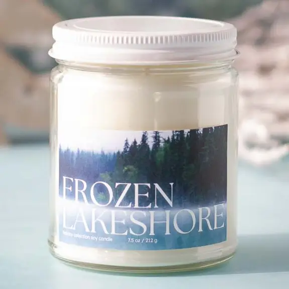 Frozen Lakeshore 7.5oz Jar Candle - Heart of the Home Inc