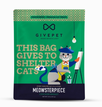 GivePet Meowsterpiece Freeze Dried Chicken Cat Treats - Heart of the Home Inc