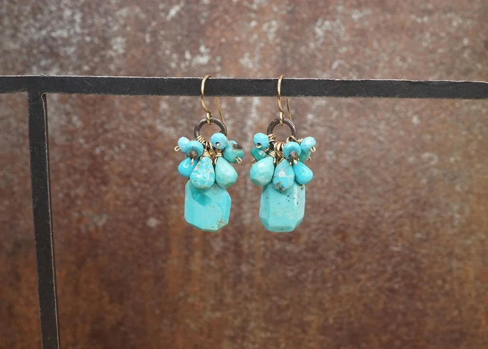 Ocean Cluster Earrings - Heart of the Home Inc