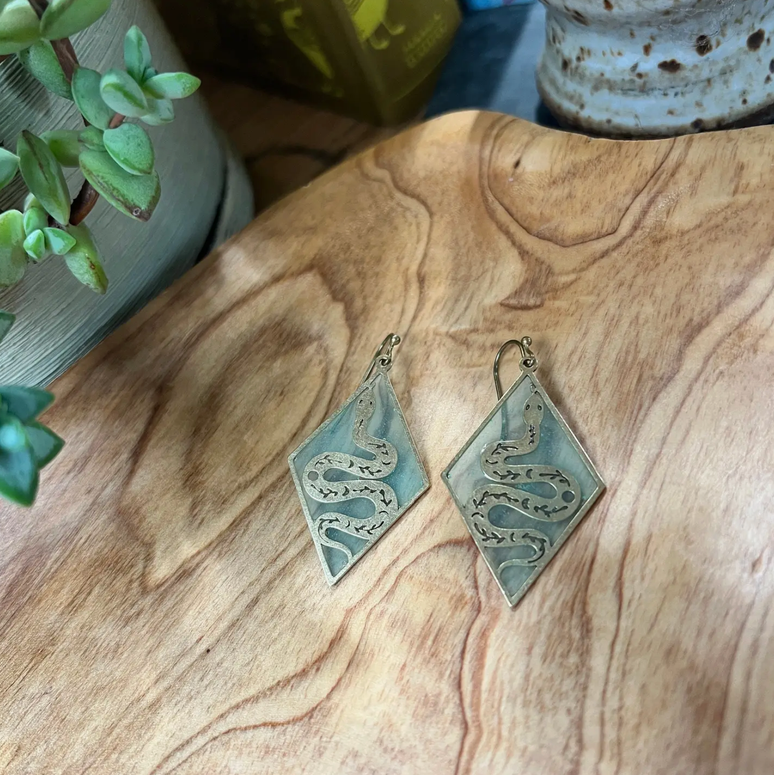 Serpent Earrings - Heart of the Home Inc