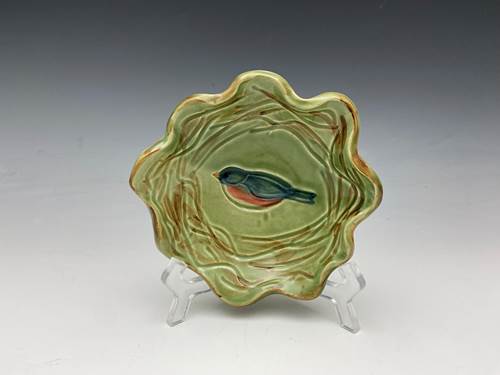 Florentine Green Bird Nest Bowl - Heart of the Home Inc