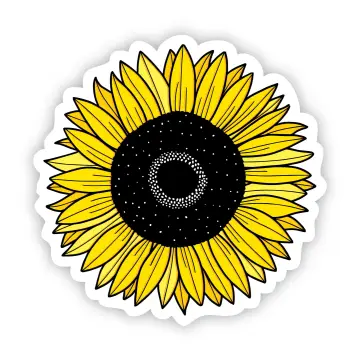 Yellow Sunflower Sticker - Heart of the Home LV