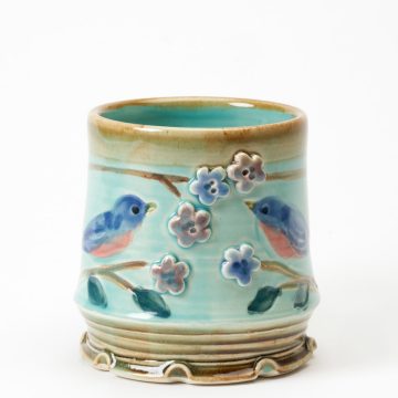 Sprigged Bluebird Mug - Heart of the Home Inc