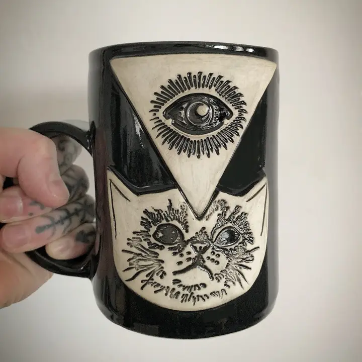 Cute Cat Mug - Heart of the Home LV