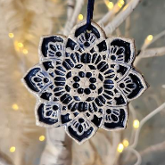 Snowlace Ceramic Ornament - Heart of the Home LV