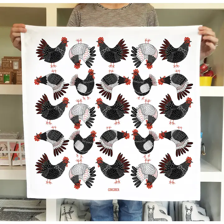 Chicken Tea Towel - Heart of the Home Inc