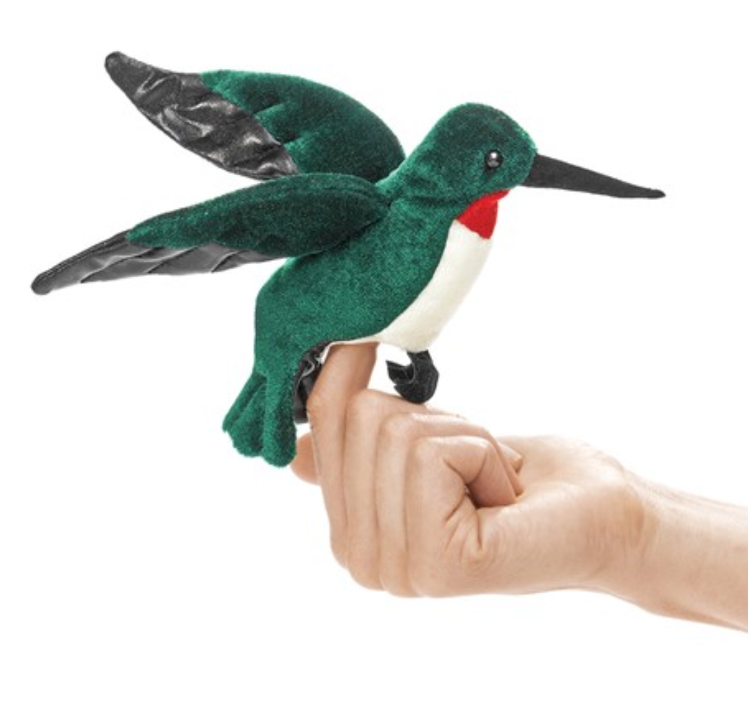 Ruby Throated Hummingbird Finger Puppet - Heart of the Home Inc