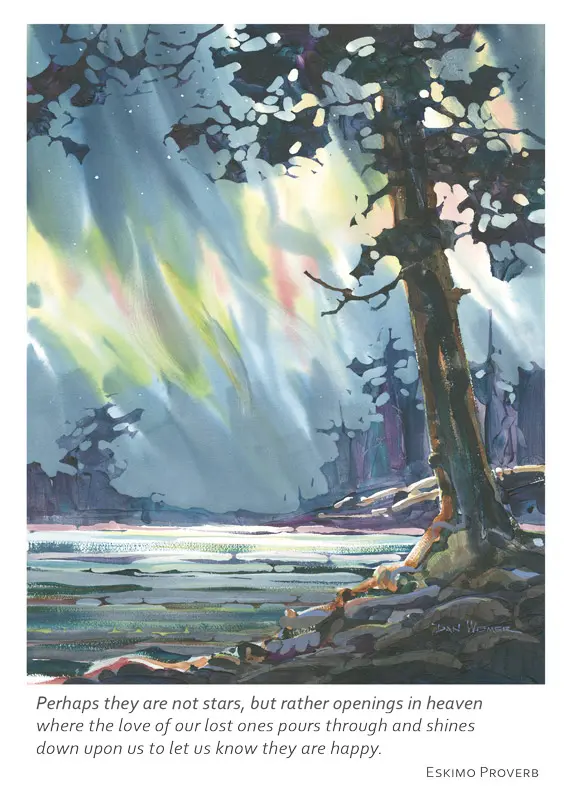 Night Lights Sympathy Card - Heart of the Home LV