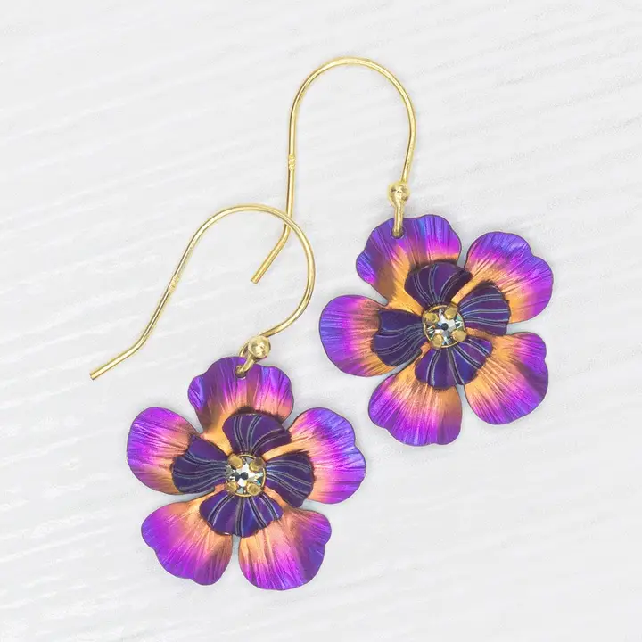 Blissful Bloom Earrings in Sparkling Fuchsia - Heart of the Home Inc