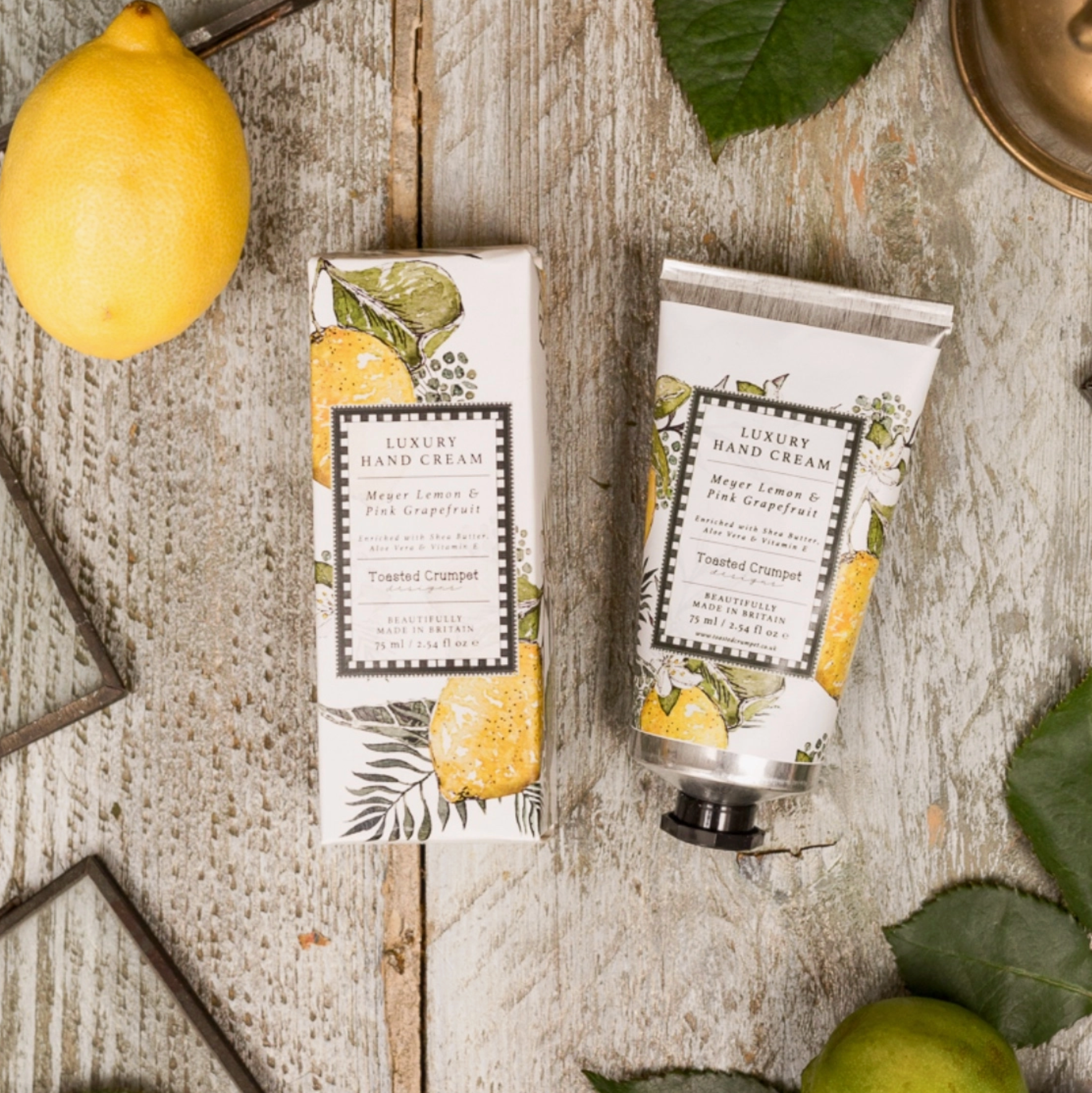 Meyer Lemon & Pink Grapefruit Luxury Hand Cream - Heart of the Home Inc