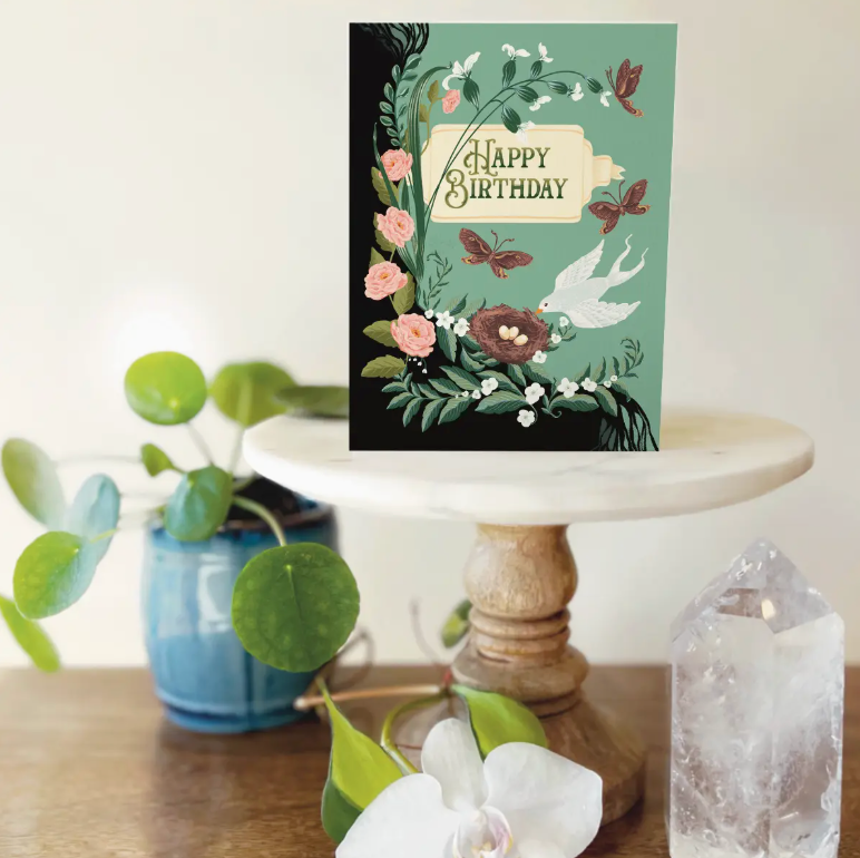 Songbird's Nest Birthday Card - Heart of the Home Inc