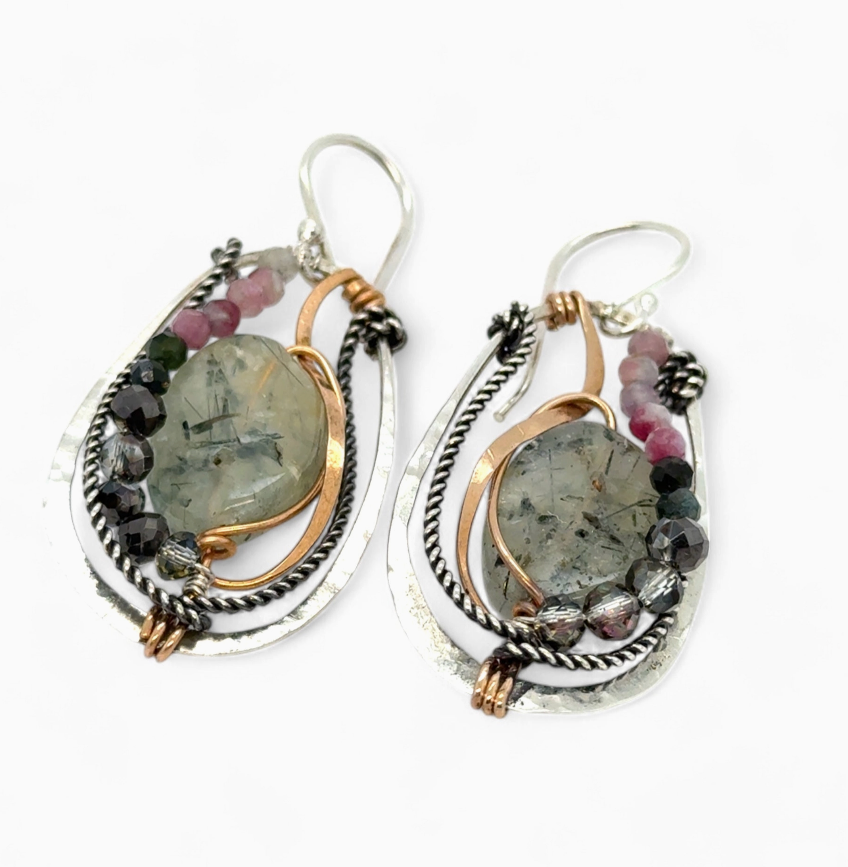 Prehnite Cameo Earrings - Heart of the Home Inc