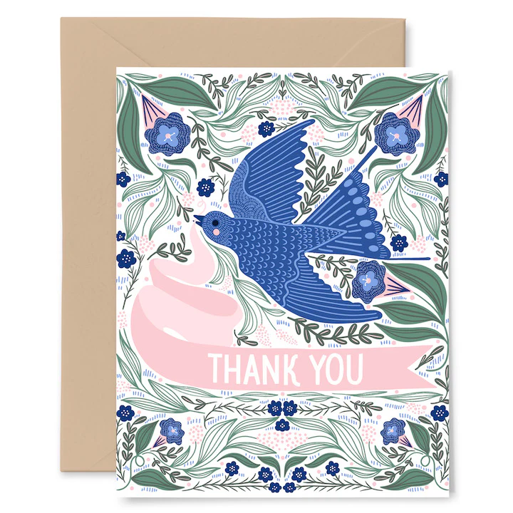 Barn Swallow Thank You Card - Heart of the Home Inc