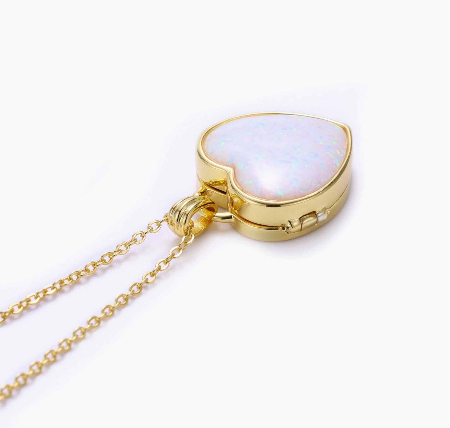 Heart of Opal Mia Locket - Heart of the Home Inc