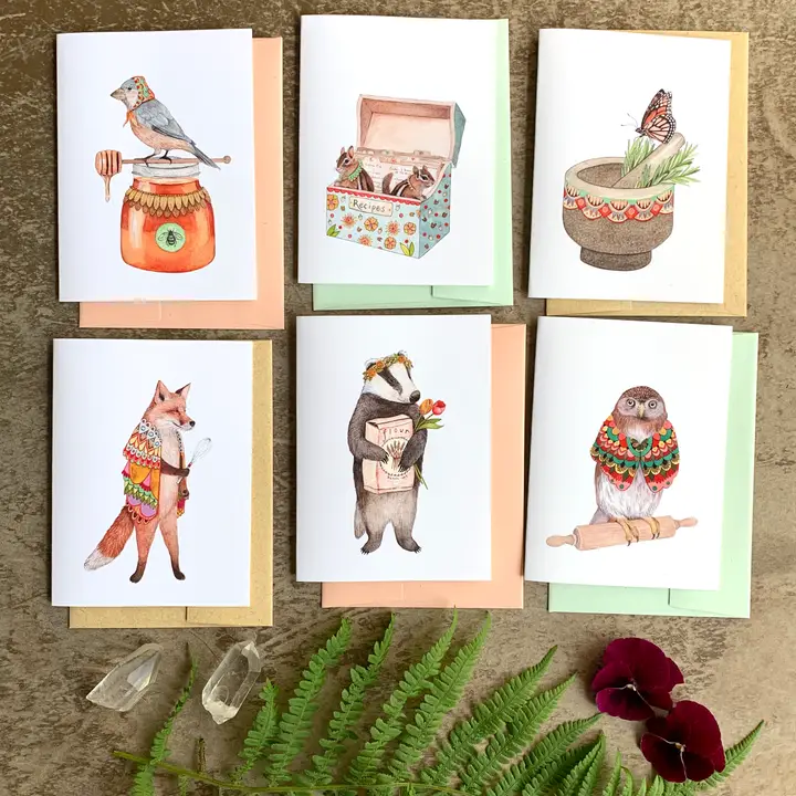Woodland Kitchen Small Card Pack - Heart of the Home Inc