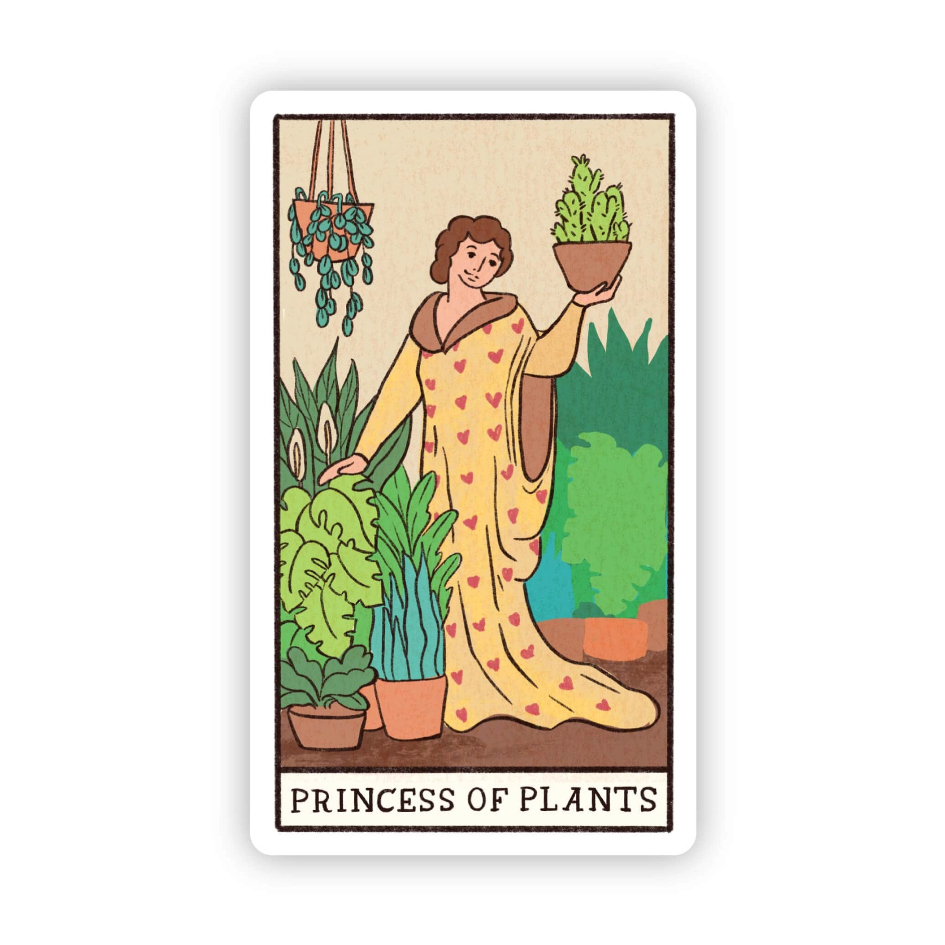 Princess Of Plants Tarot Sticker - Heart of the Home LV