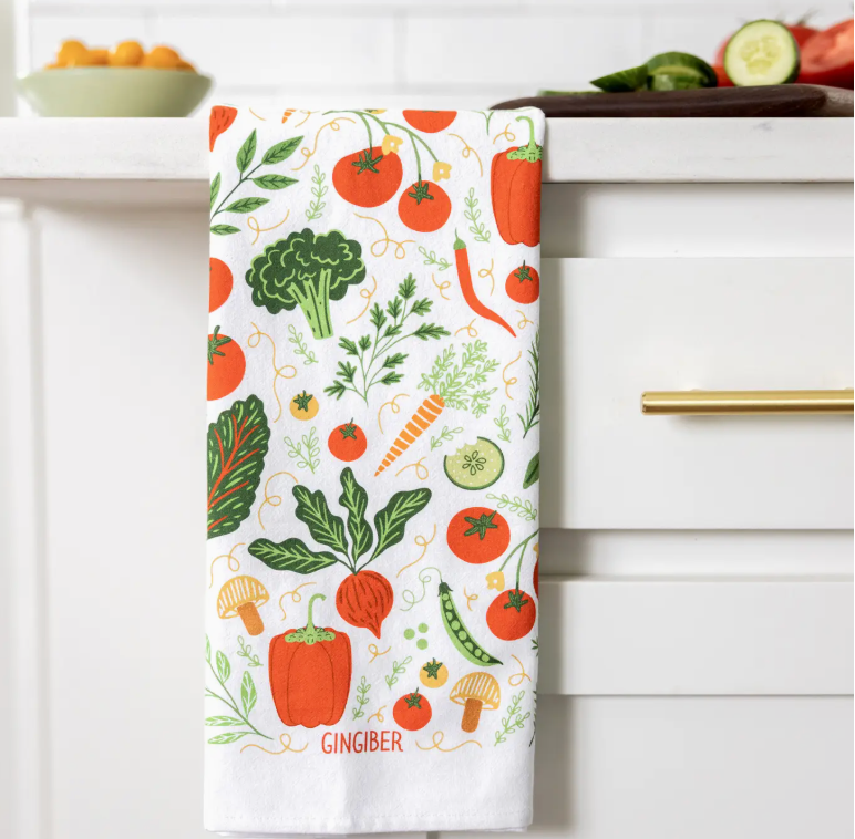 Veggie Tea Towel - Heart of the Home Inc