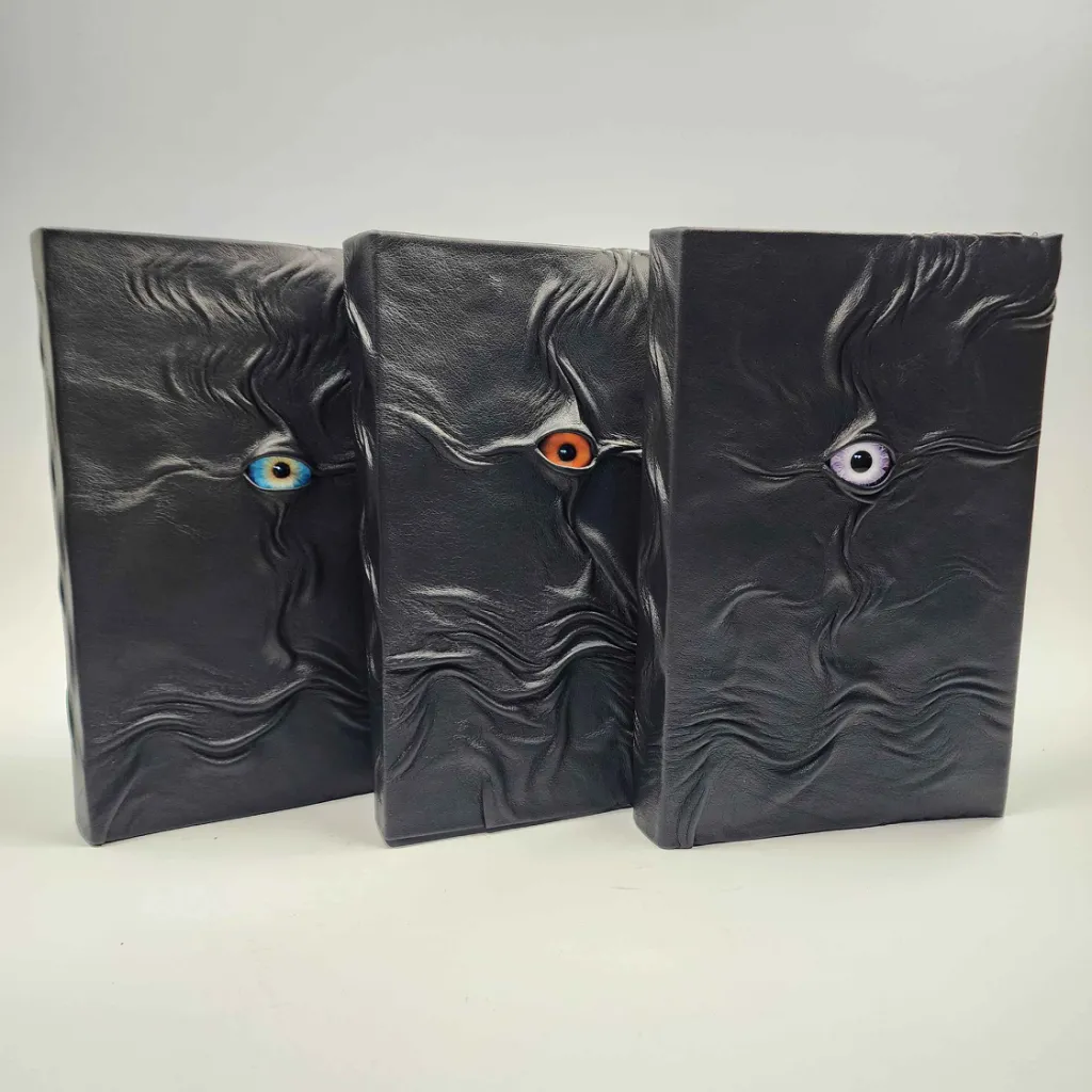 Medium Sculpted Leather Journal with Eye