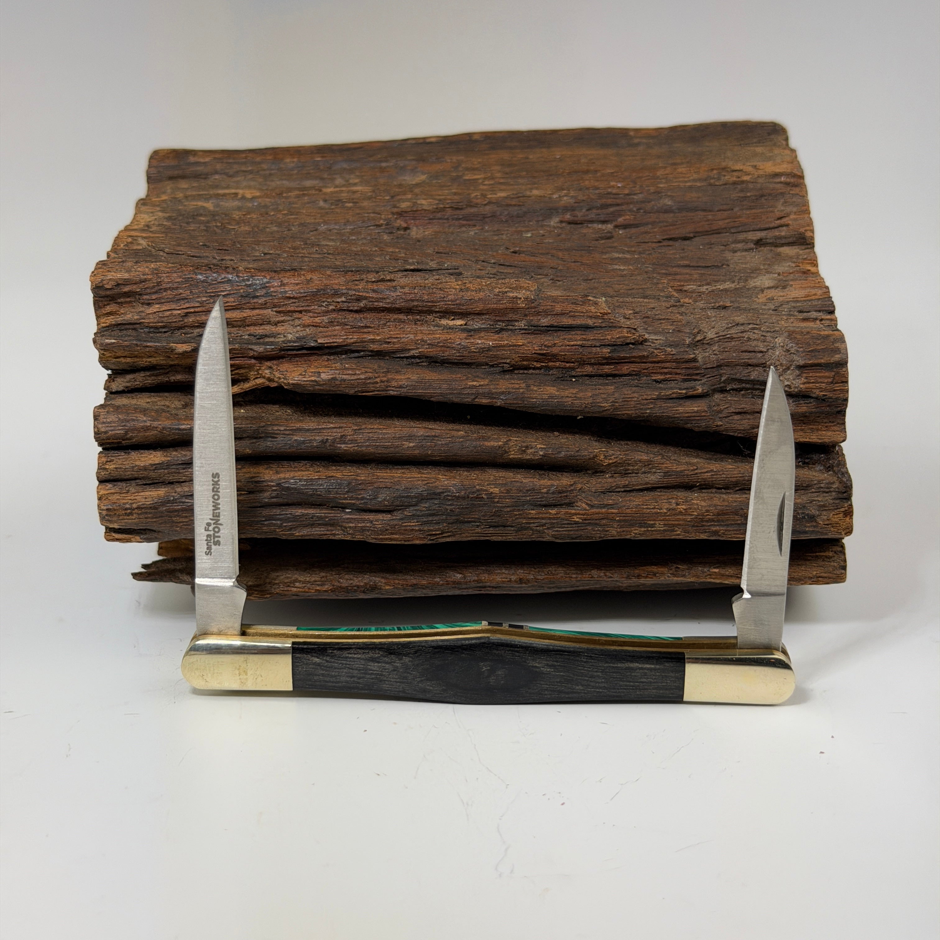 Truestone Malachite & Jet Tuxedo Knife - Heart of the Home Inc